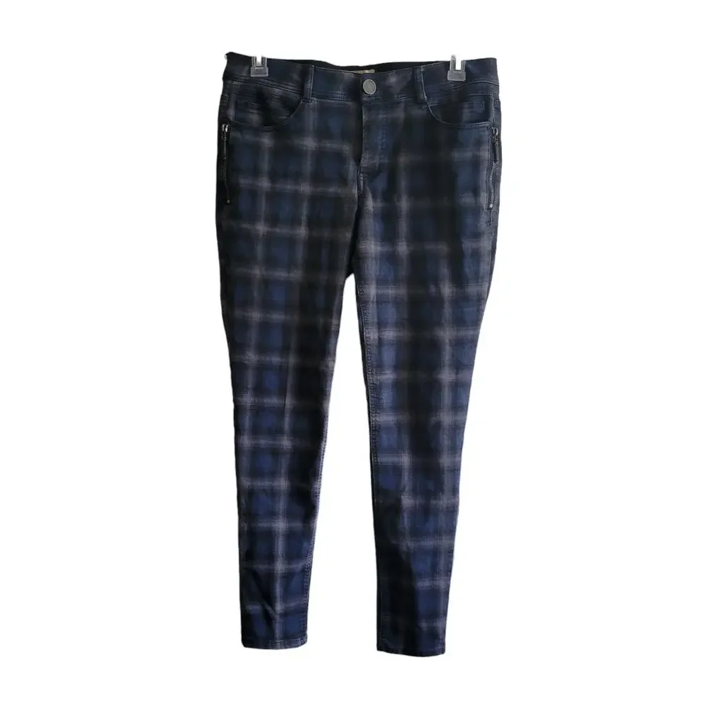 Martie Ab‎ Solution Printed Side Zip Detail Skinny Pant Size 12 Good Condition